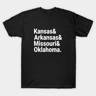 Kansas Arkansas Missouri Oklahoma T-Shirt